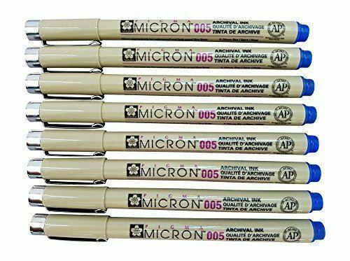 Pigma Micron 6-Piece Assorted Color Pen Set - .45mm